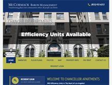 Tablet Screenshot of chancellorapts.com